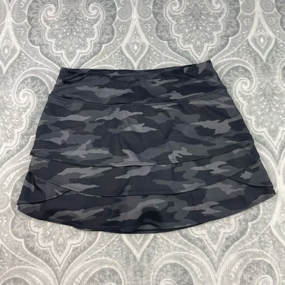 Athleta Girl Camo Lux Print Swing Skort